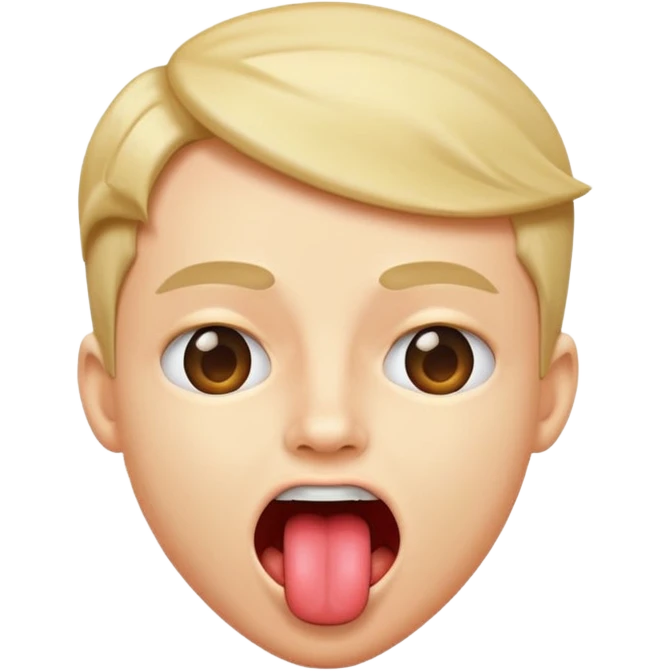 A shaking head emoji with tounge out emoji
