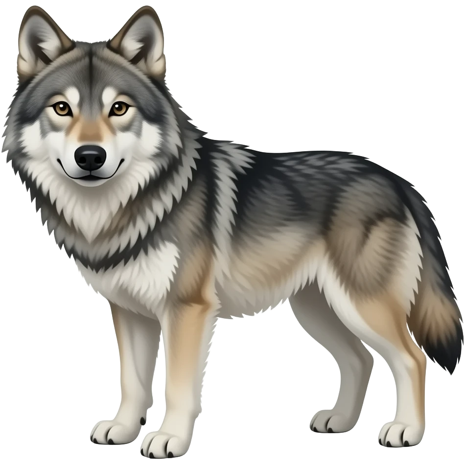 Mongolian wolf emoji