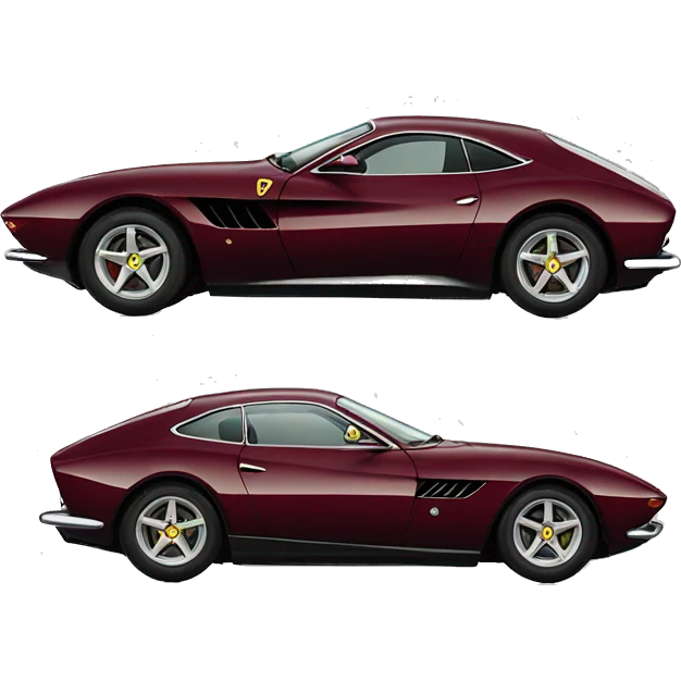 Burgundy Ferrari Roma  emoji