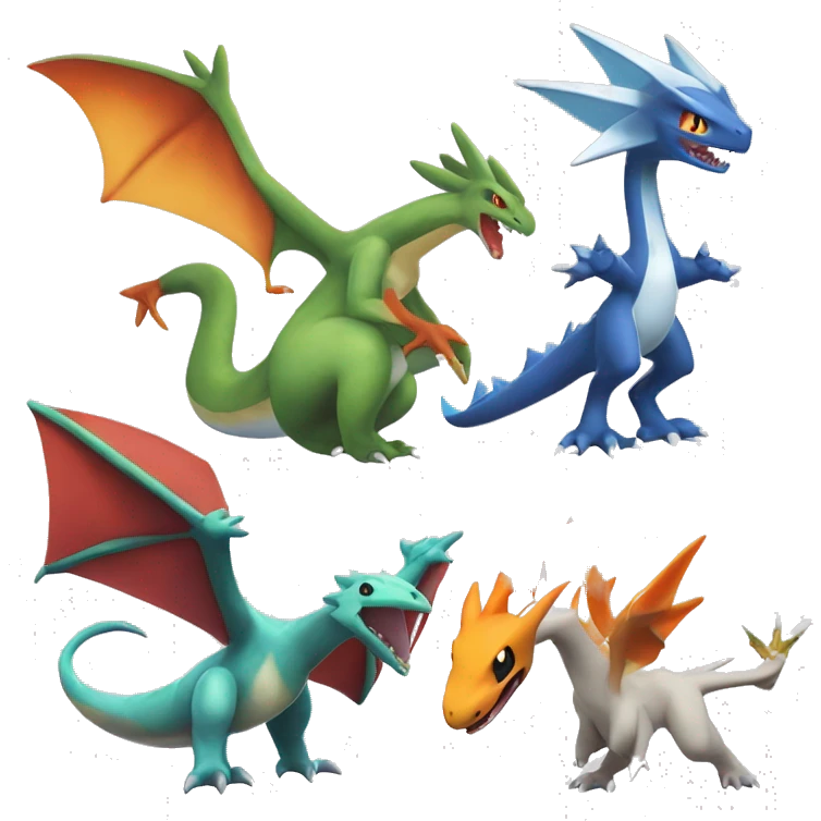  Latios-Silvally-Flygon-Charizard-Fakémon  emoji
