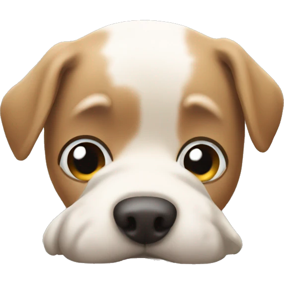 Dog pooping emoji