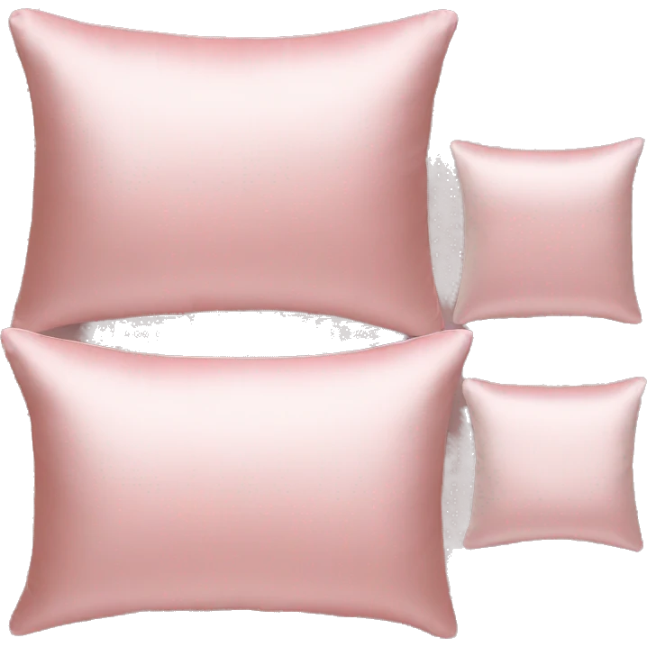 Light pink silk pillows emoji