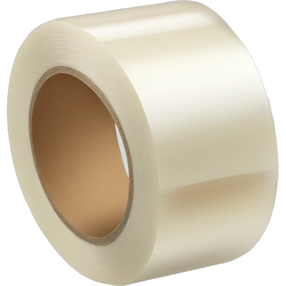 transparent adhesive tape roll emoji