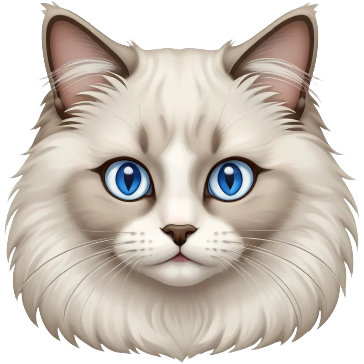 Rich ragdoll cat emoji