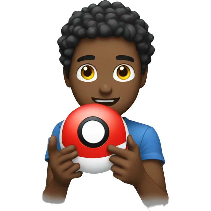 Guy with a pokeball emoji