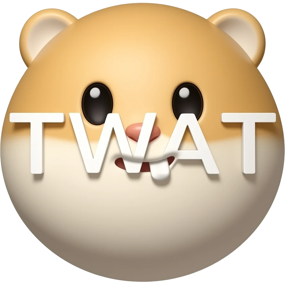 TWAT in capital letters emoji