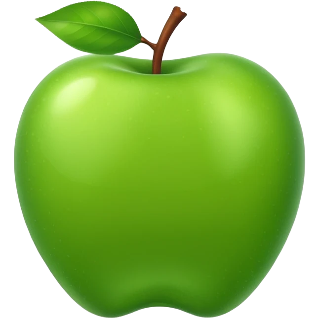 green apple emoji