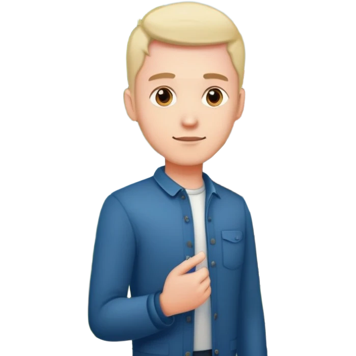 Человек стоит рядом с домом и рядом с ним стоит литвин emoji