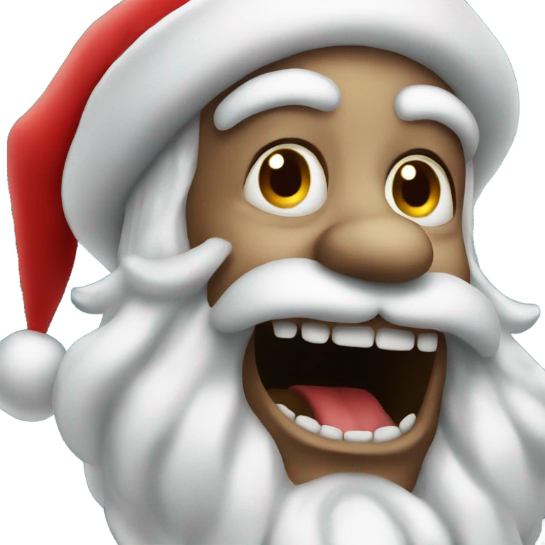 Creepy santa emoji