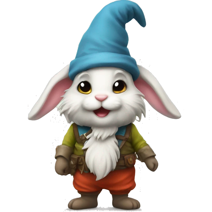 cute bunny gnome emoji
