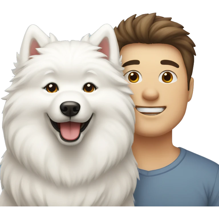 samoyed and couple emoji