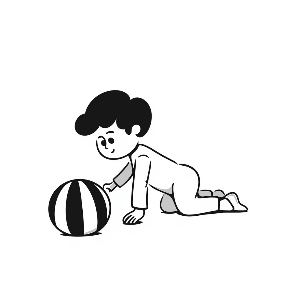 a baby, hand drawn doodle style emoji