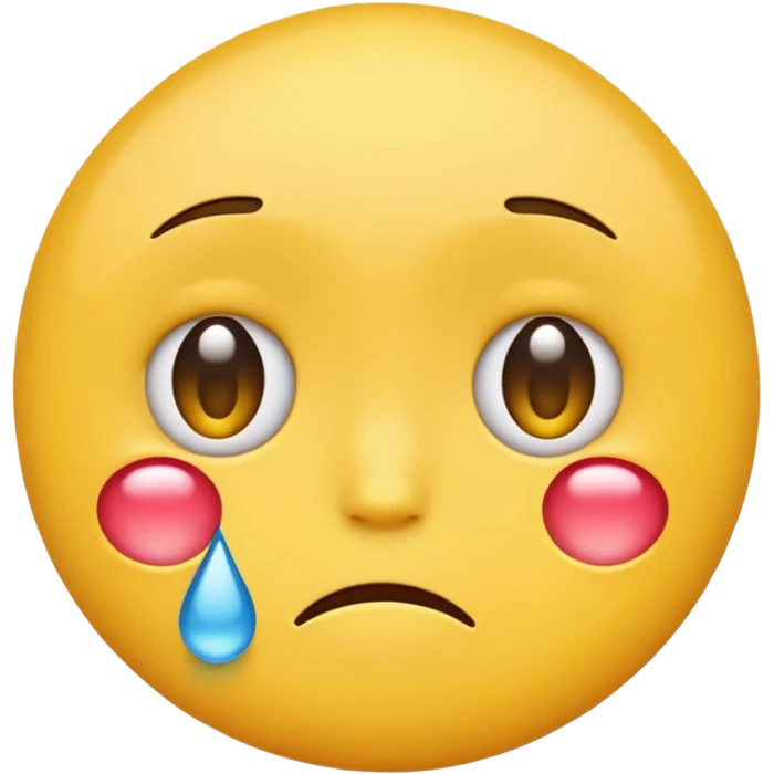 I want to create an emoji in that image we can see both Sad and happy feeling simultaneously emoji