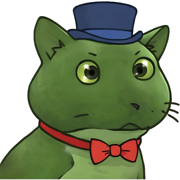 Gary the green cat 🐱  emoji