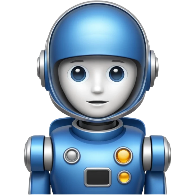 blue and white astrobot copilot emoji