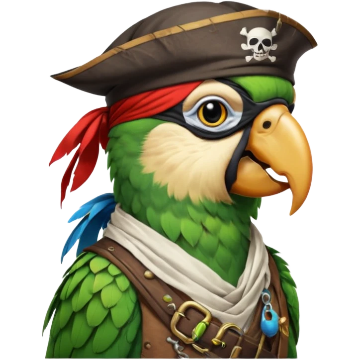 pirate and parrot emoji