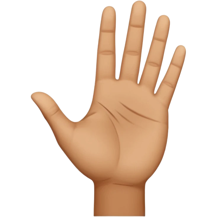 a .5 veiw of a person with their hand out in front of them facing palm up, and their other hand facing sideways, resting in the first hand to make a T shape. this mimics the hand motion for the slang term “boi” emoji