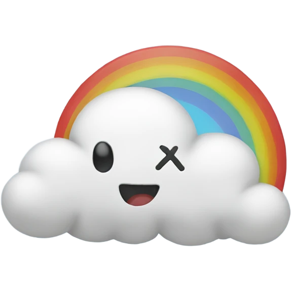 a cloud  emoji