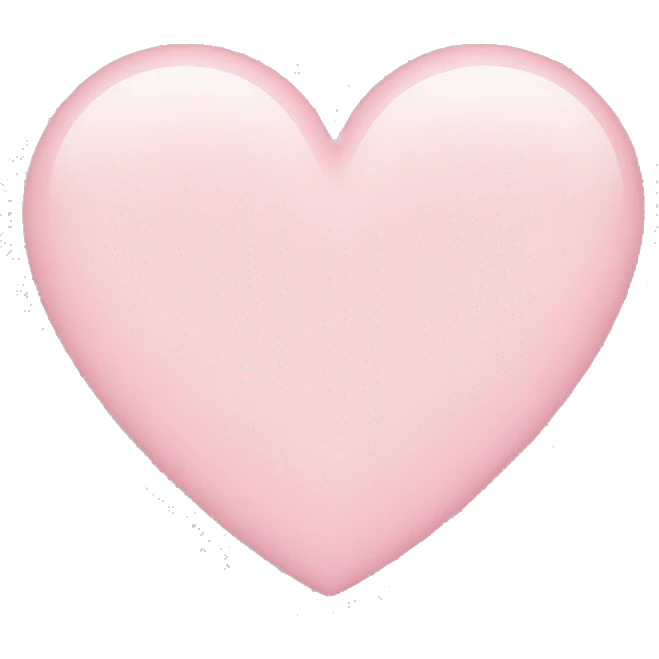 Light pink heart  emoji