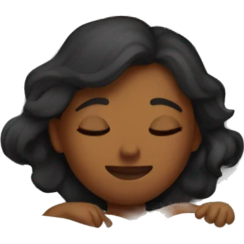 girl in bed sleeping emoji