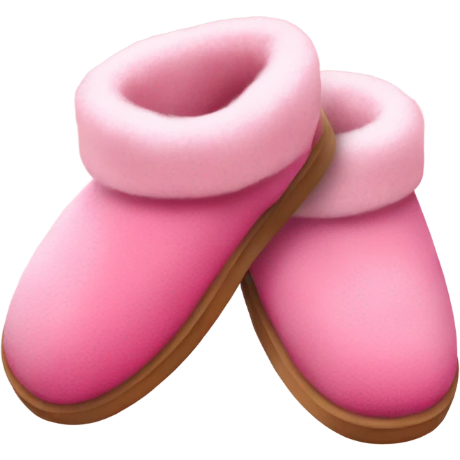 pink ugg slippers  emoji