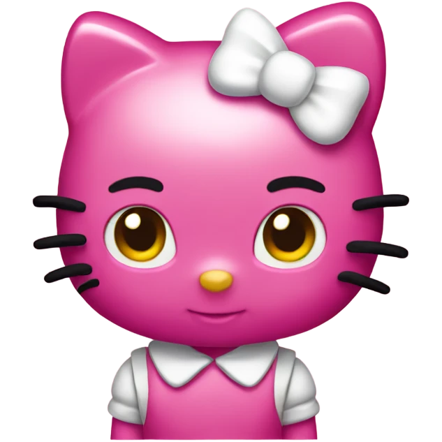 Pink hello kitty emoji