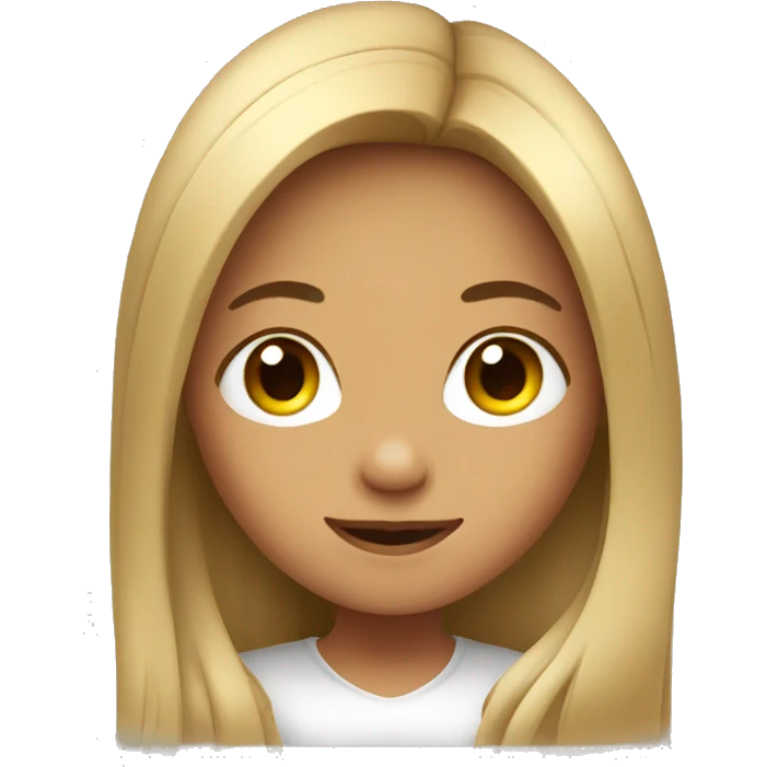 A girl with long hair  emoji