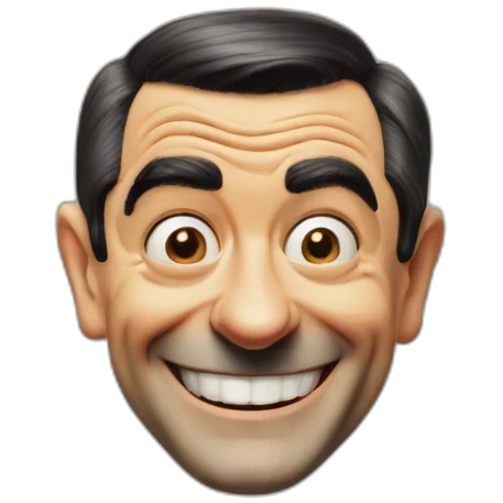 mr. bean smile emoji