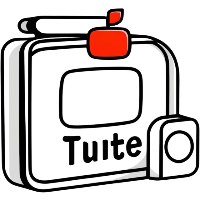 vibrant cartoon sticker of the YouTube logo emoji