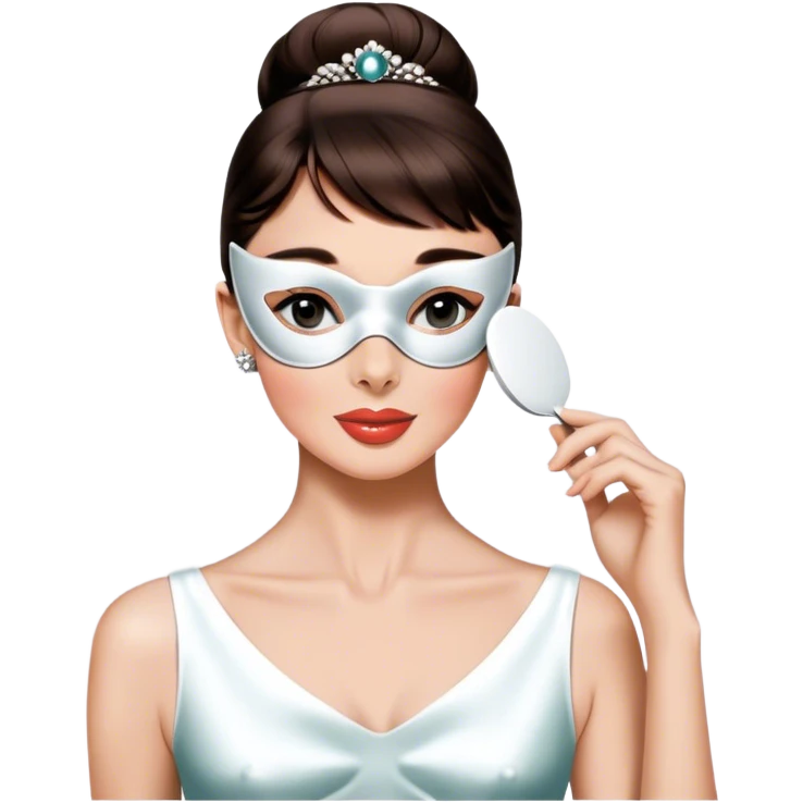 audrey hepburn eye mask emoji