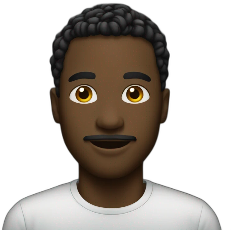 black men on the black emoji
