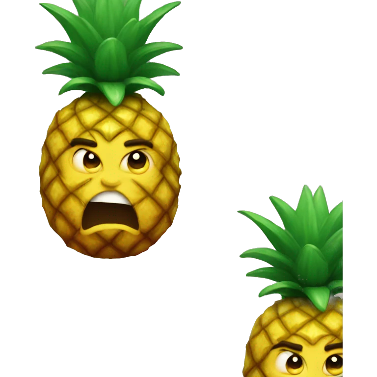 Angry pineapple  emoji