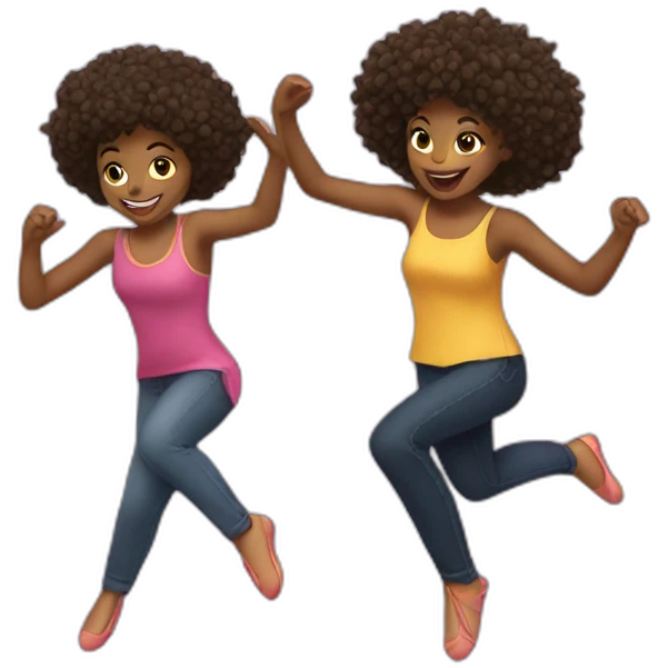 dance game playing girls emoji