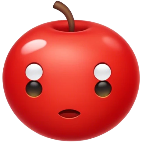 red color emoji