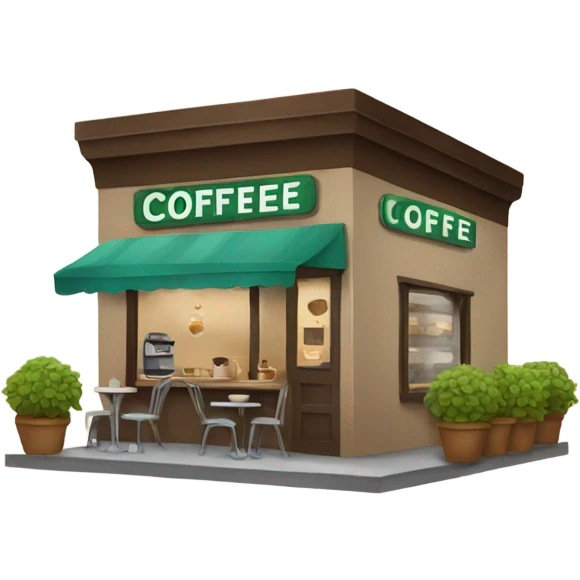 Coffee shop emoji