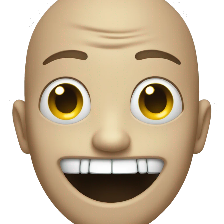 Creepy smile emoji emoji