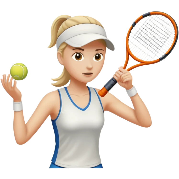 white female play tennis emoji