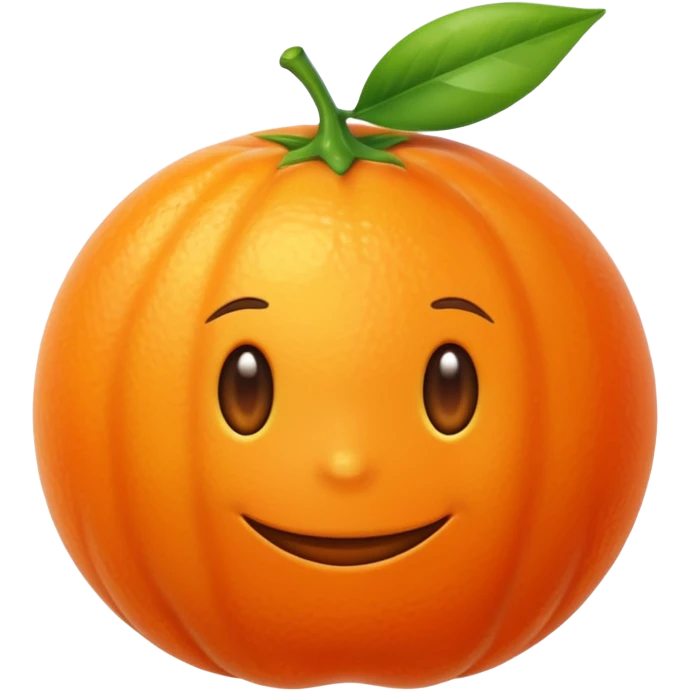Tangerine emoji
