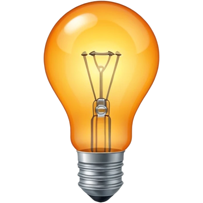 Bright lamp bulb emoji