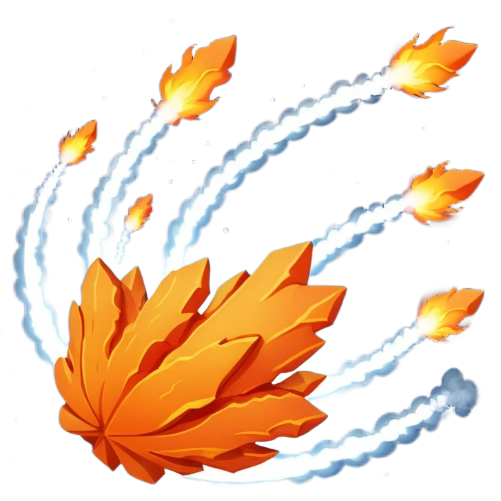 falling meteoroids  emoji