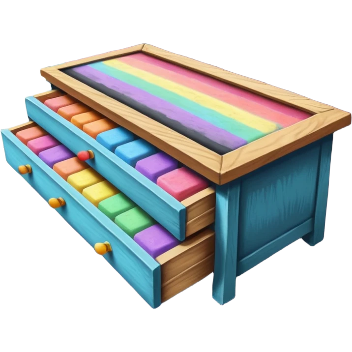 Chalk Drawer + sidewalk board, Street Artist. emoji