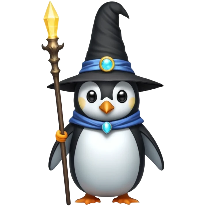 Penguin Wizard emoji