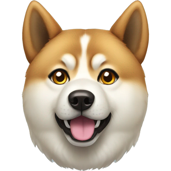 Akita inu  surprise eyes emoji
