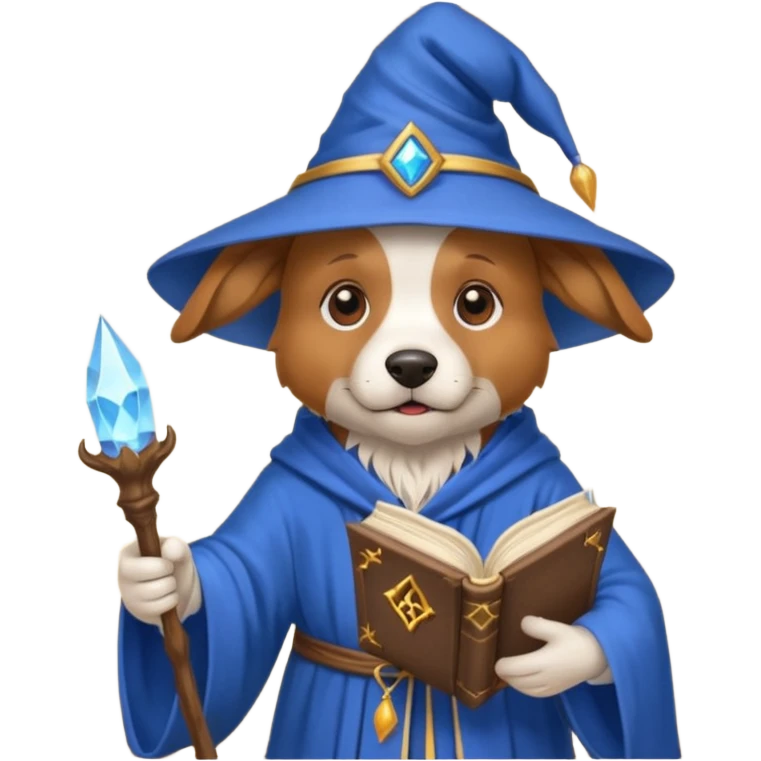 Dog wizard emoji