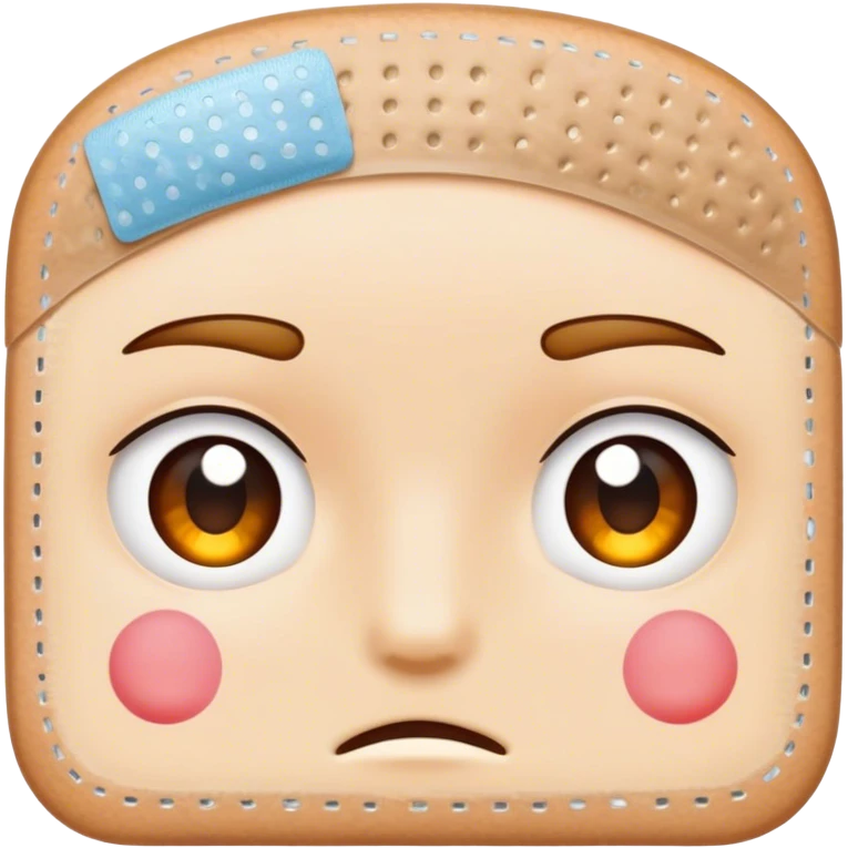 Bandaid on forehead  emoji