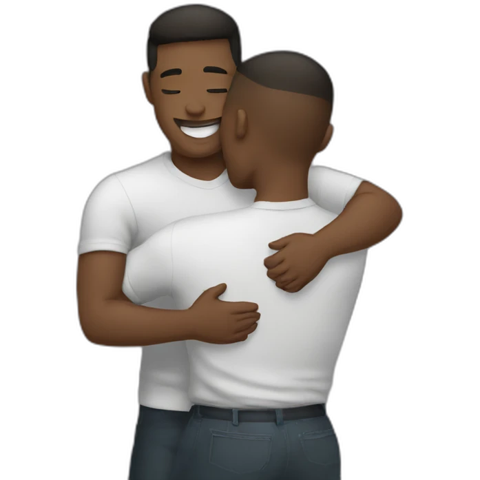 Gay hug emoji