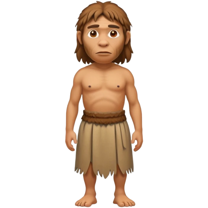 neanderthal cloth skirt emoji