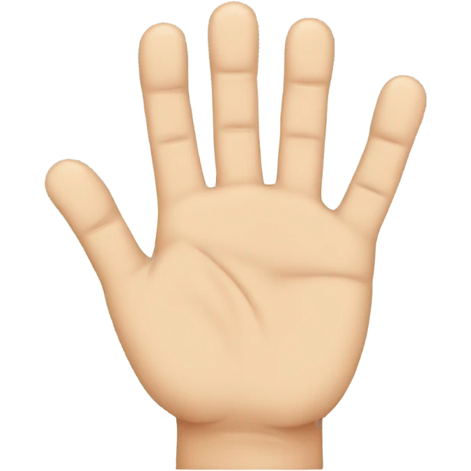 Hand with six fingers emoji