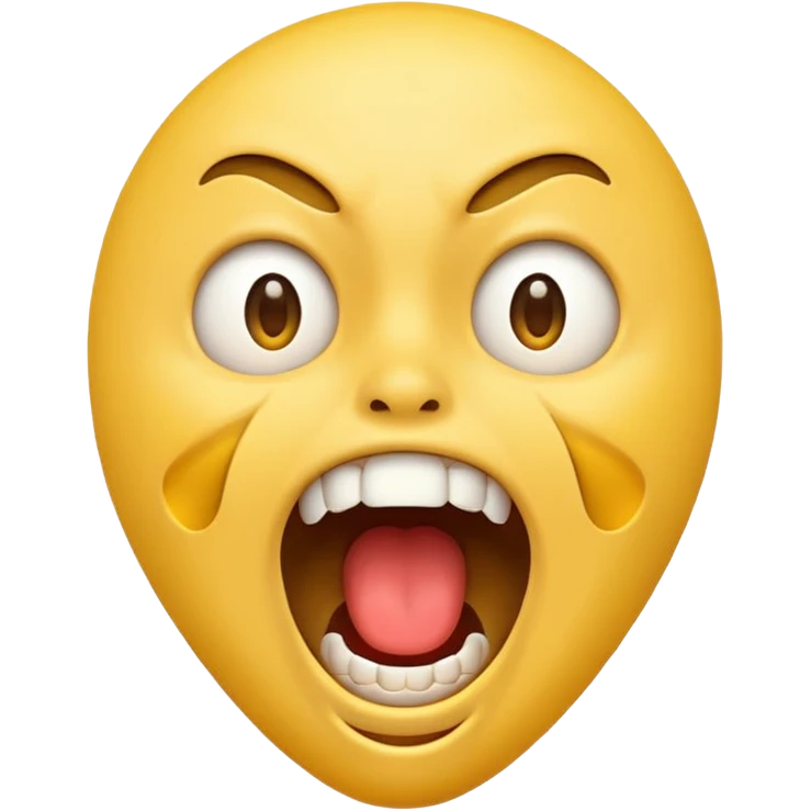 Make me emoji doing the IShowSpeed face emoji