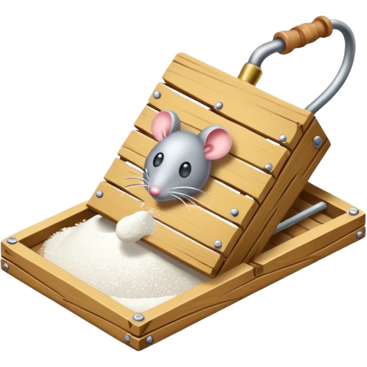 mouse trap filled with cocaine  emoji